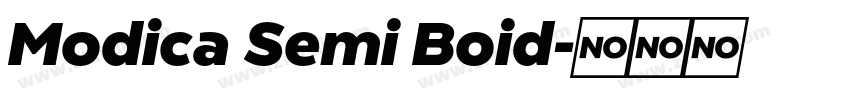 Modica Semi Boid字体转换